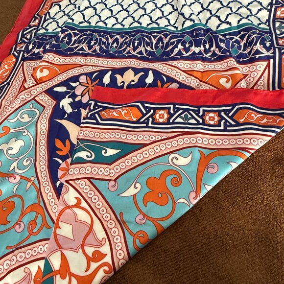 NWOT New Age Blue & Orange Scarf/Tapestry - Picture 4 of 7